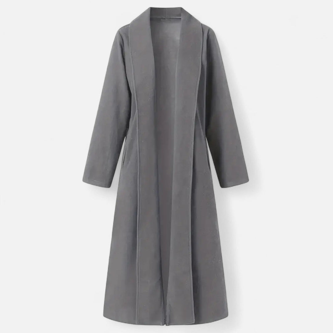 Womens Plus-Size Trench Coat Lightweight Lapel Long Fit