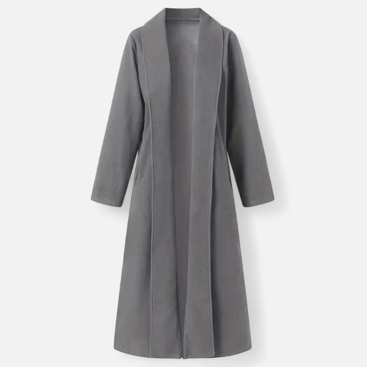 Womens Plus-Size Trench Coat Lightweight Lapel Long Fit
