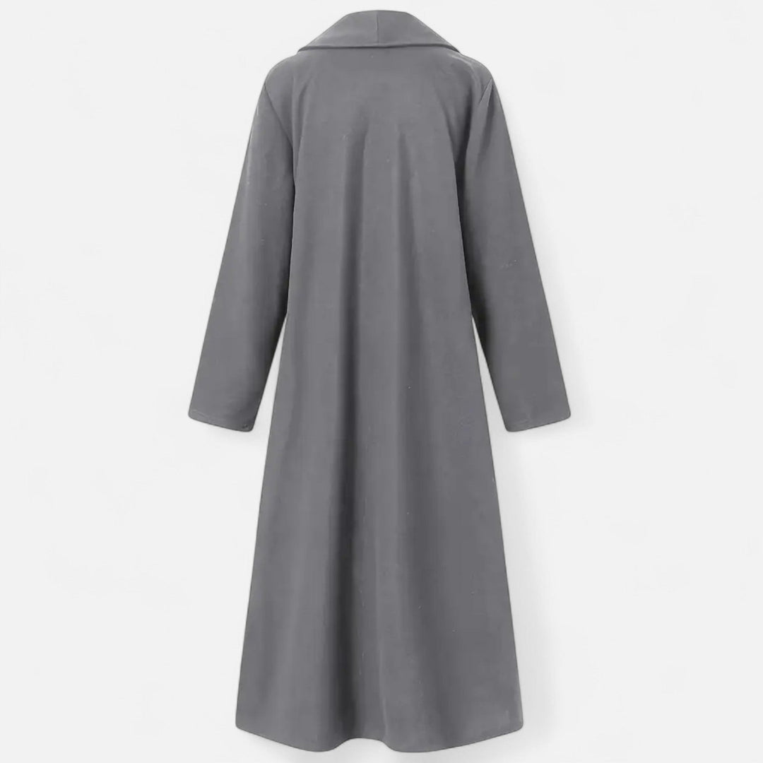 Womens Plus-Size Trench Coat Lightweight Lapel Long Fit