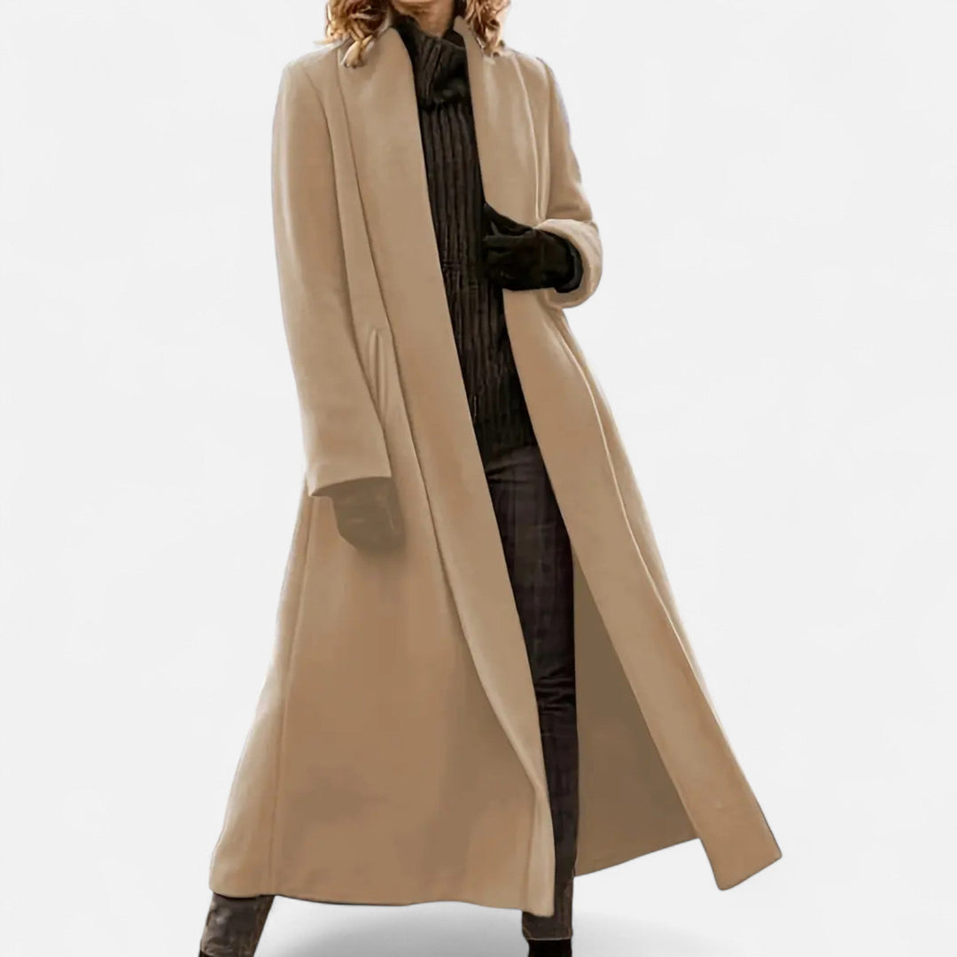 Womens Plus-Size Trench Coat Lightweight Lapel Long Fit
