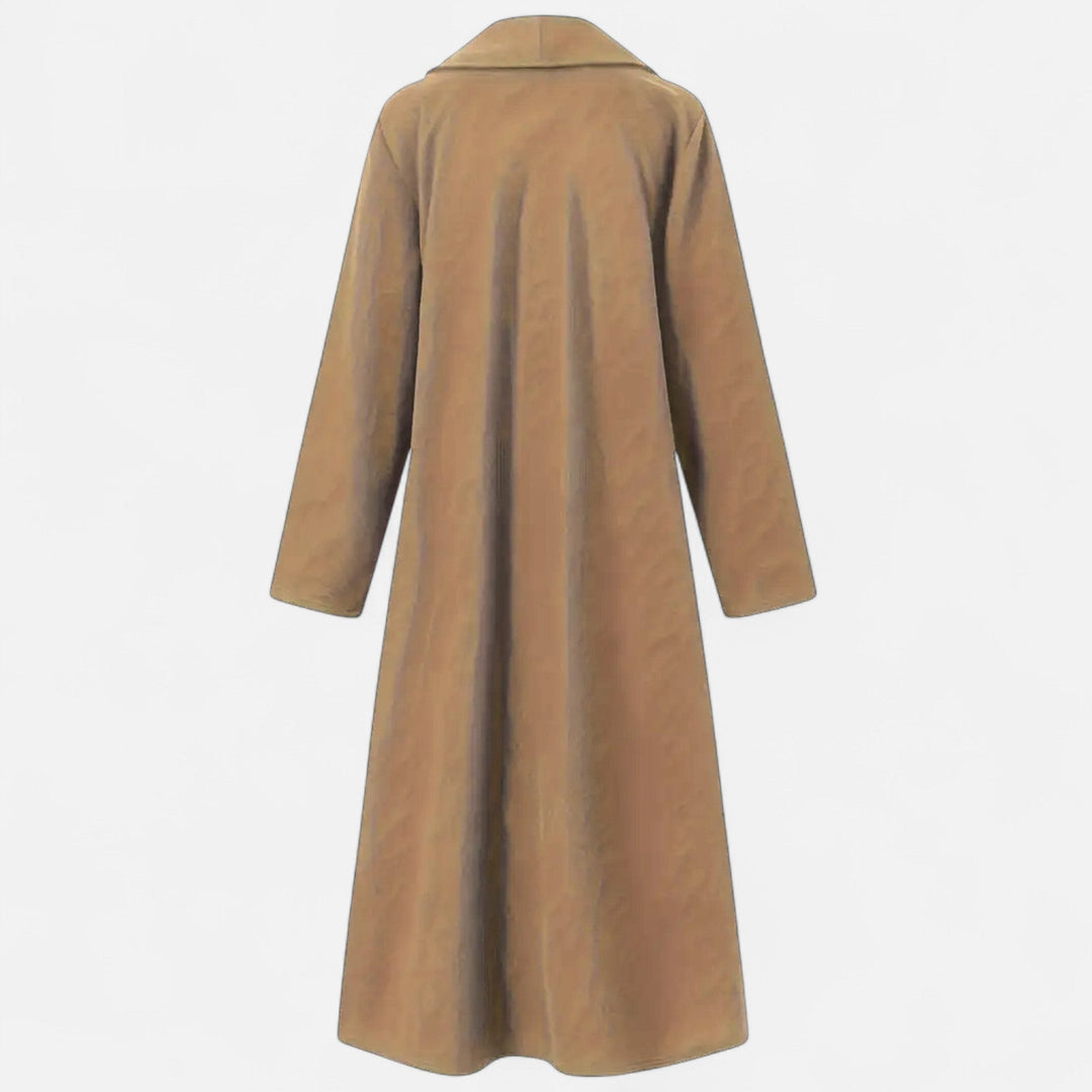 Womens Plus-Size Trench Coat Lightweight Lapel Long Fit