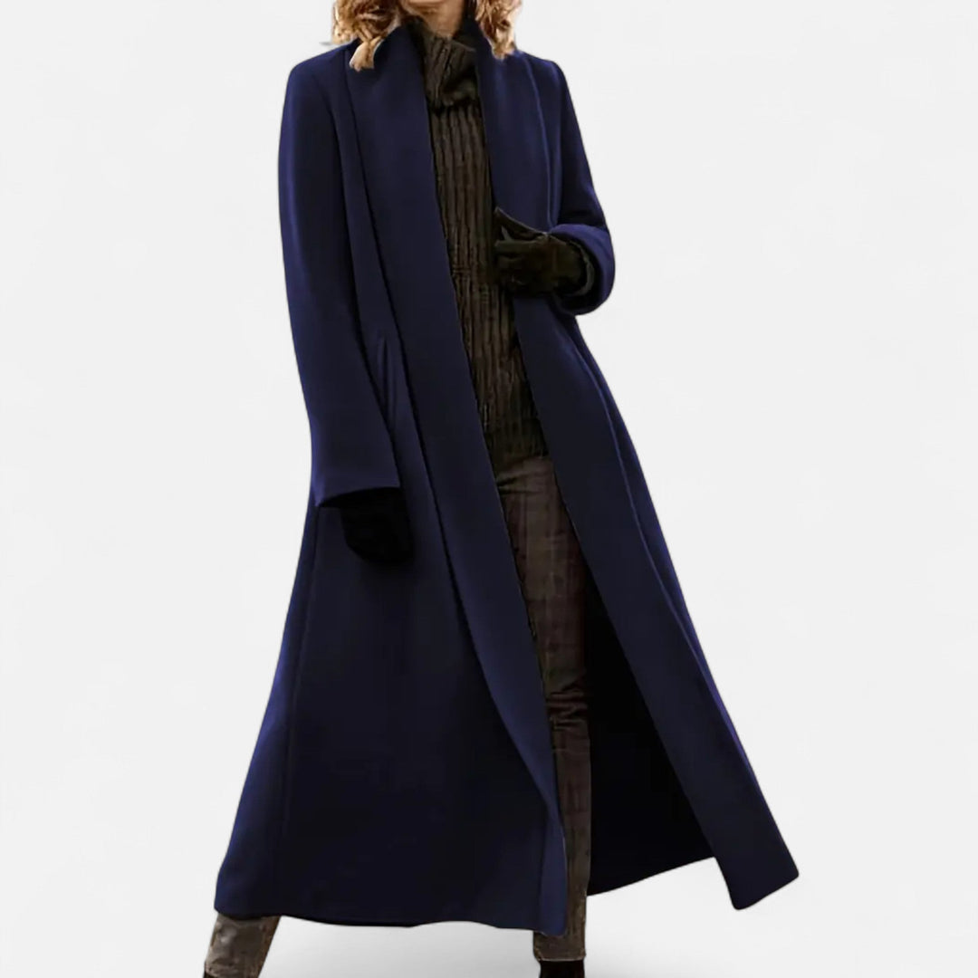 Womens Plus-Size Trench Coat Lightweight Lapel Long Fit