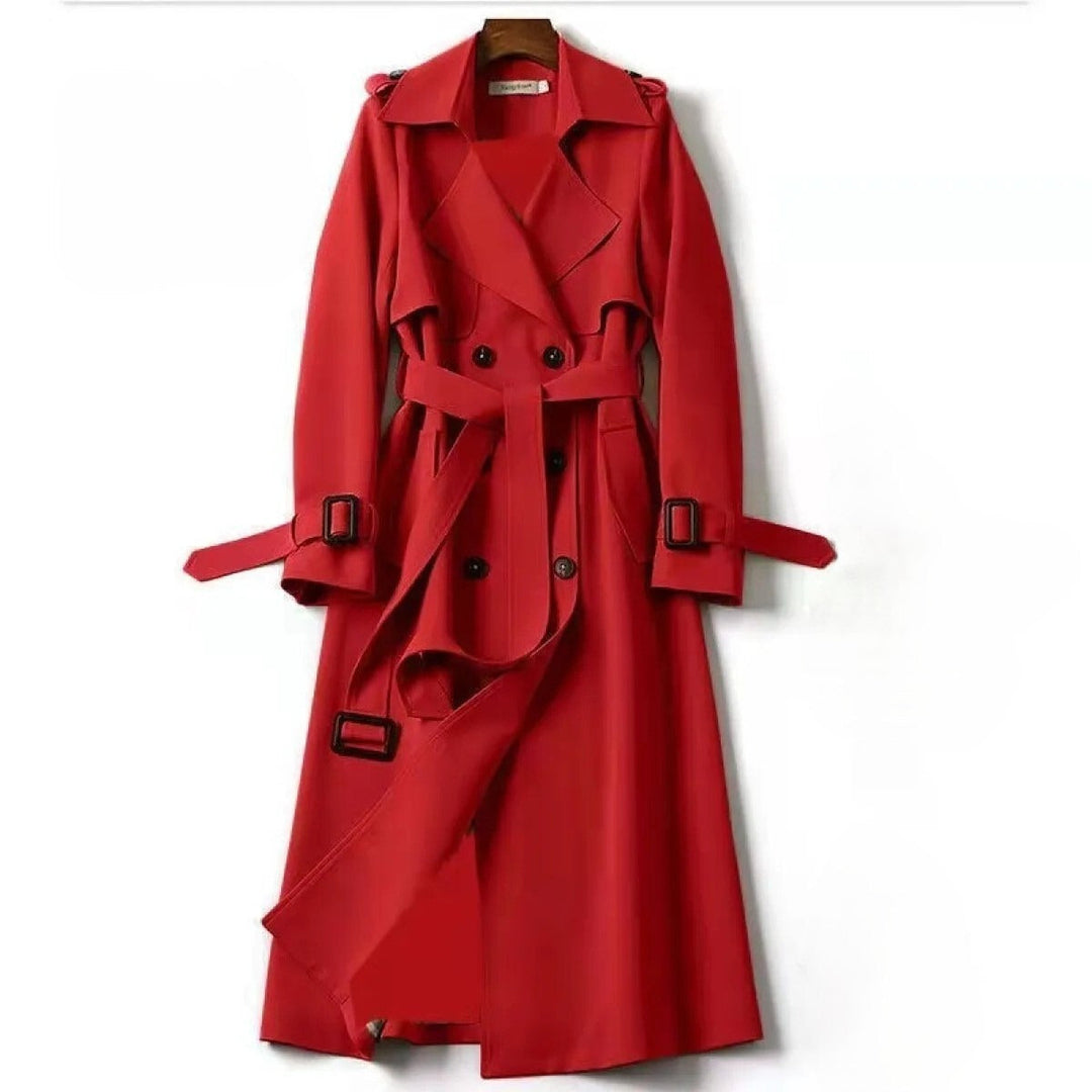 Womens Trench Coat Water-Repellent Classic Fit