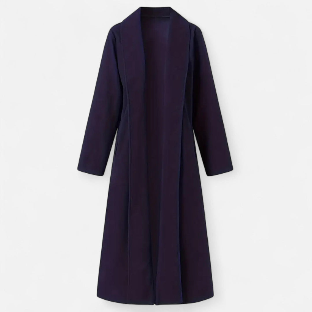 Womens Plus-Size Trench Coat Lightweight Lapel Long Fit