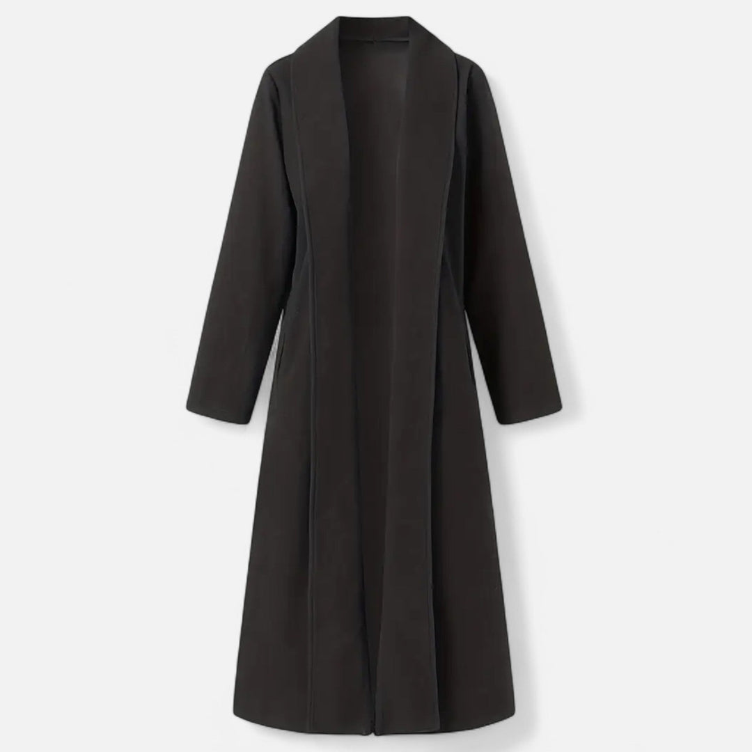 Womens Plus-Size Trench Coat Lightweight Lapel Long Fit