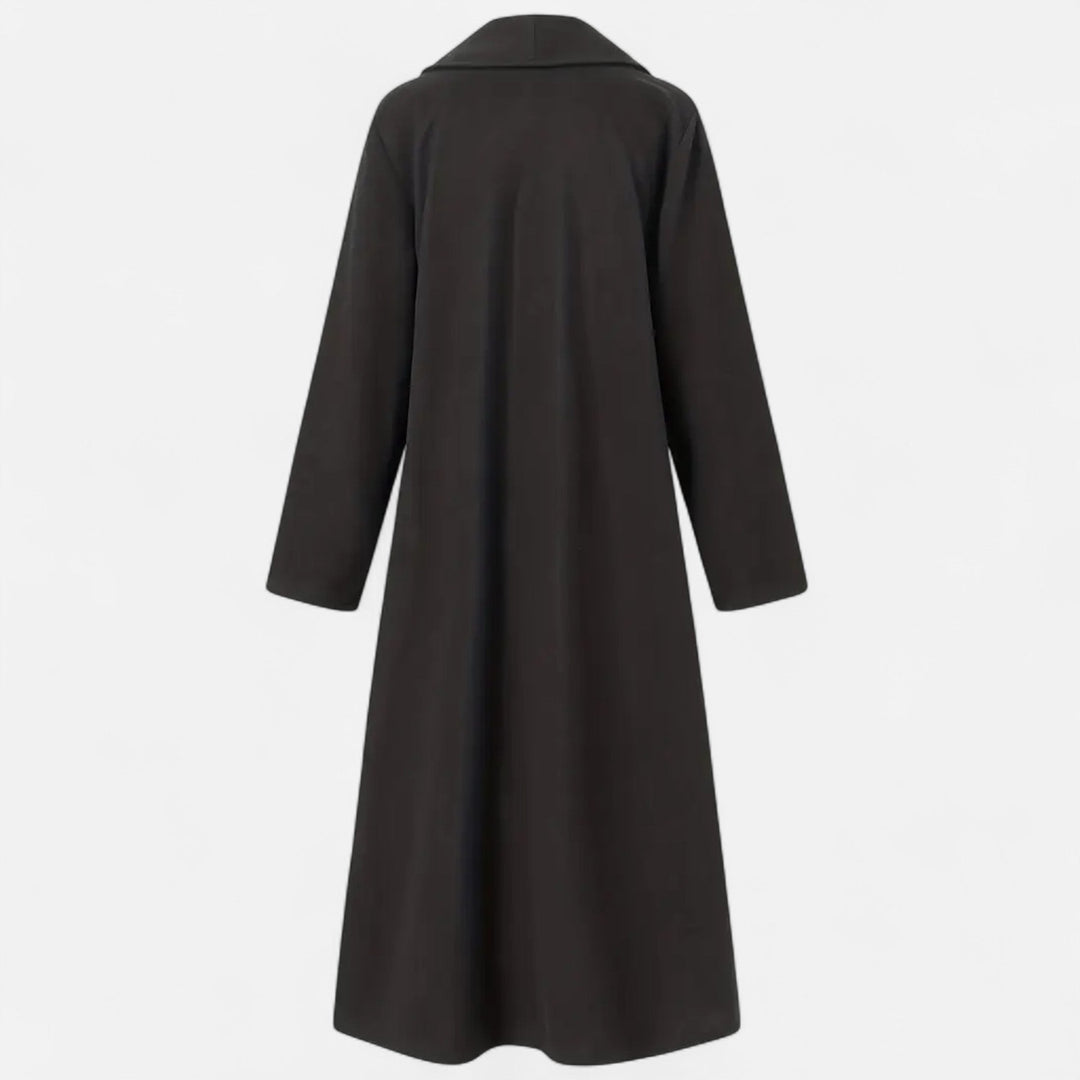 Womens Plus-Size Trench Coat Lightweight Lapel Long Fit