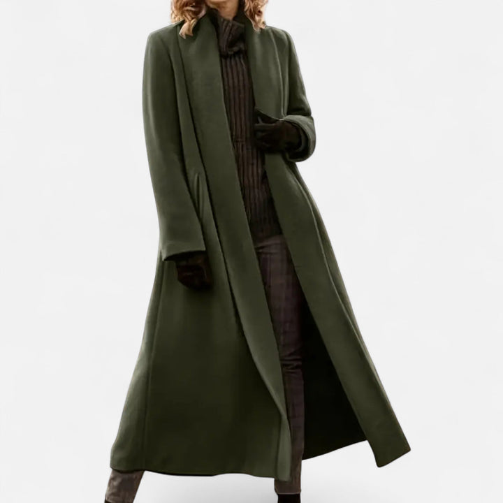 Womens Plus-Size Trench Coat Lightweight Lapel Long Fit