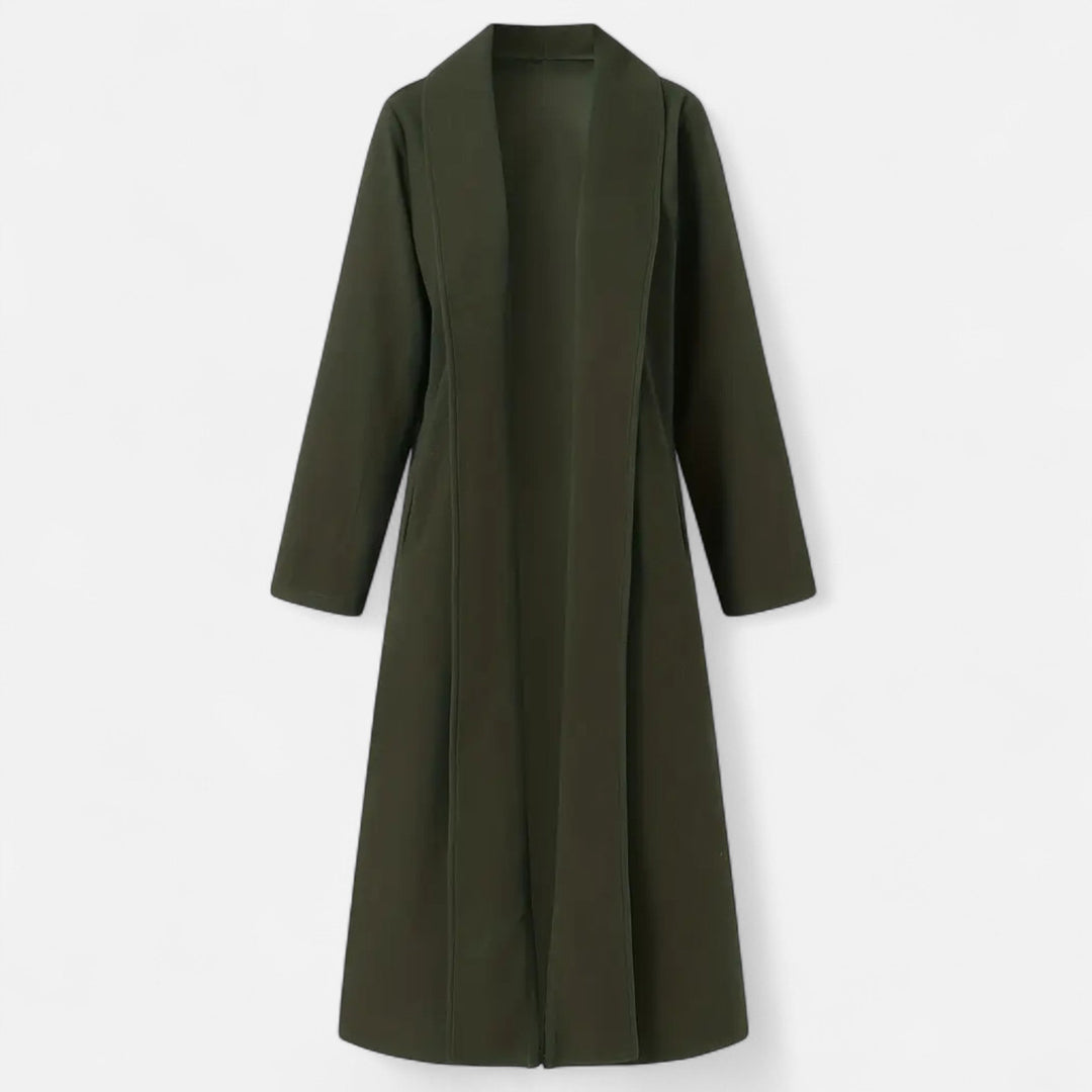 Womens Plus-Size Trench Coat Lightweight Lapel Long Fit