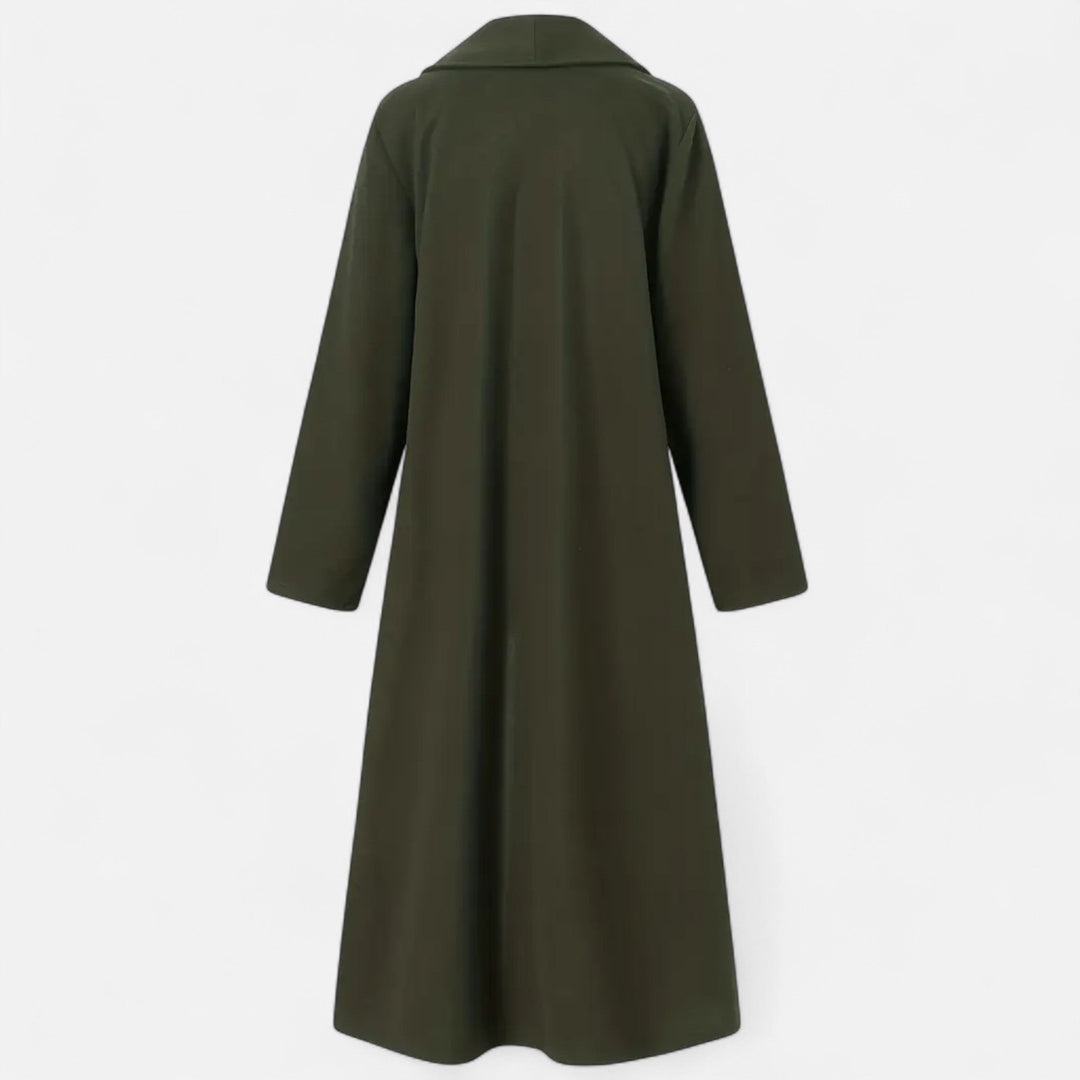 Womens Plus-Size Trench Coat Lightweight Lapel Long Fit