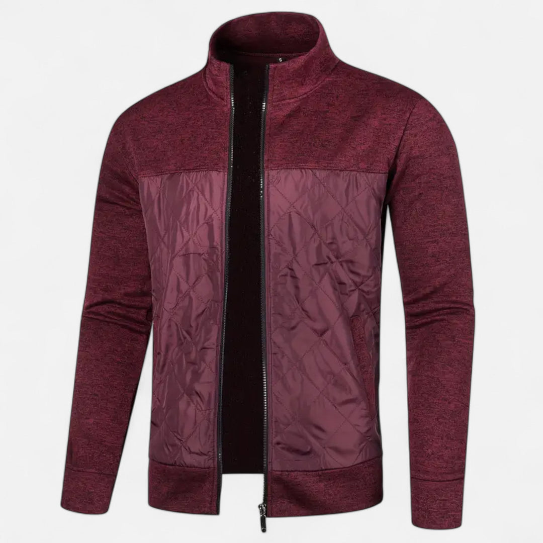 Mens Zip Jacket Warm Insulated Classic Fit - BritishMode