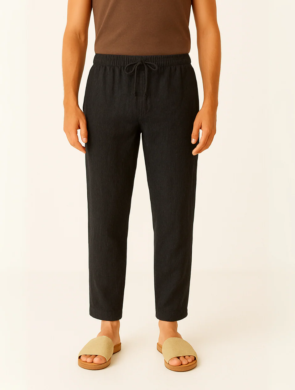 Mens Linen Pants Relaxed Fit