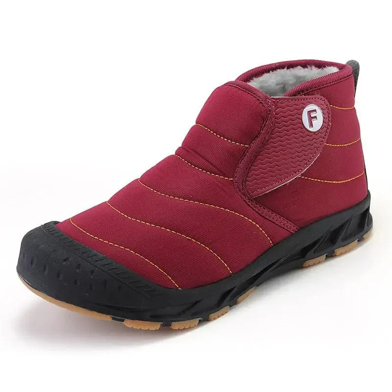 Womens Ankle Boots Plush Lined Winter Warm - BritishMode