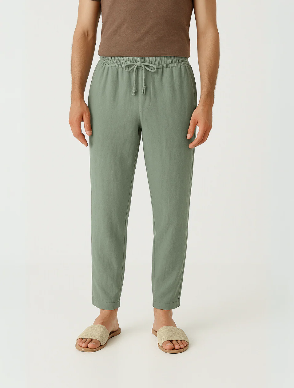 Mens Linen Pants Relaxed Fit