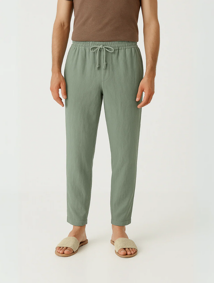 Mens Linen Pants Relaxed Fit