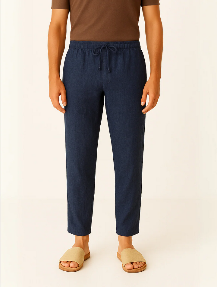 Mens Linen Pants Relaxed Fit
