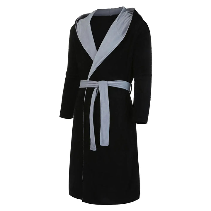 Mens Hooded Dressing Gown Comfortable Fit