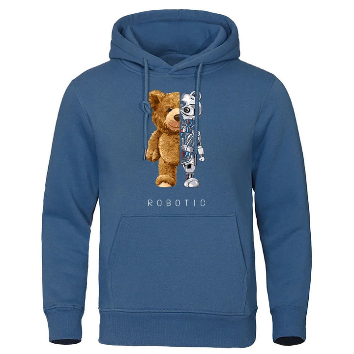 Unisex Hoodie Sweatshirt with Teddy Print