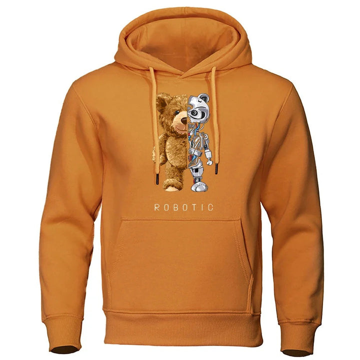 Unisex Hoodie Sweatshirt with Teddy Print