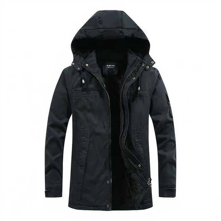 Mens Modern Parka Jacket with Hood Winter Outerwear