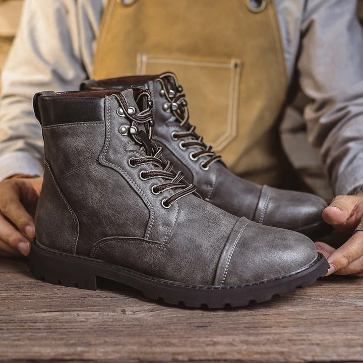 Mens Work Boots Durable Sole High Top