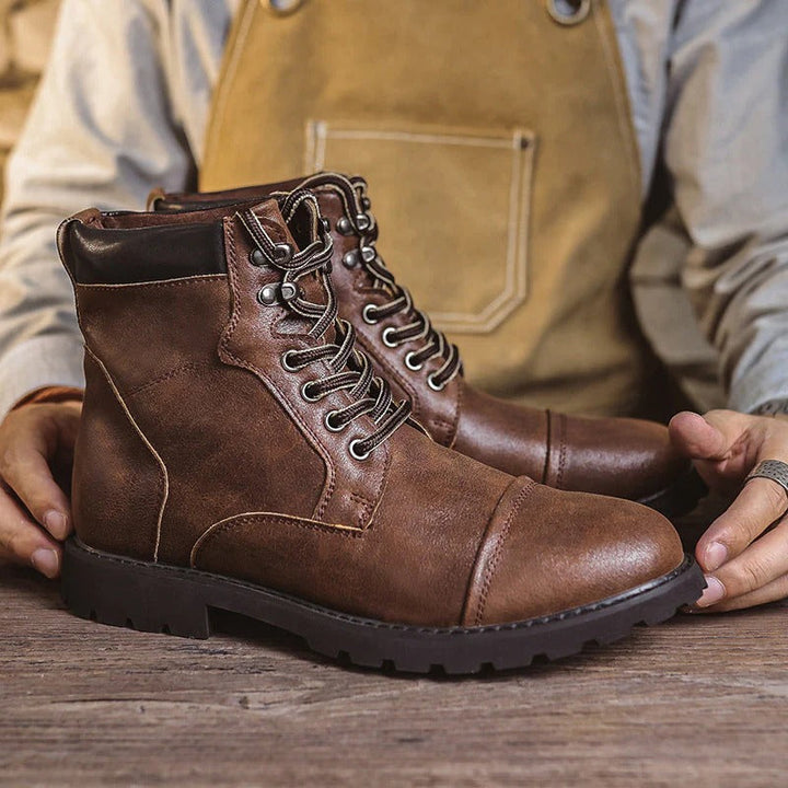 Mens Work Boots Durable Sole High Top