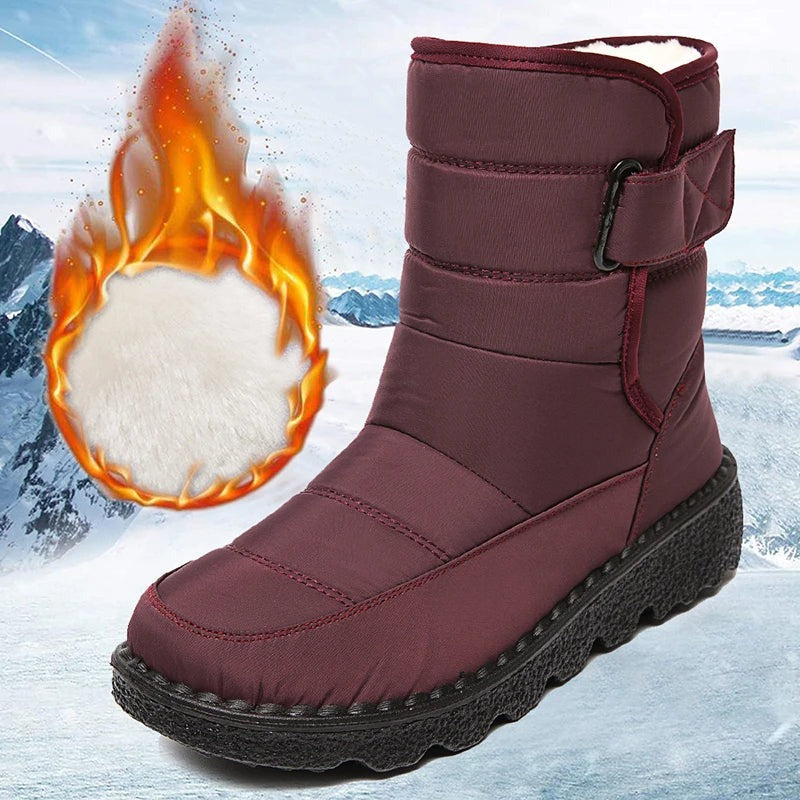 Womens High Boots Insulated Fur Lined