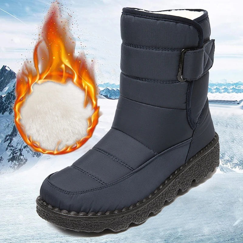 Womens High Boots Insulated Fur Lined
