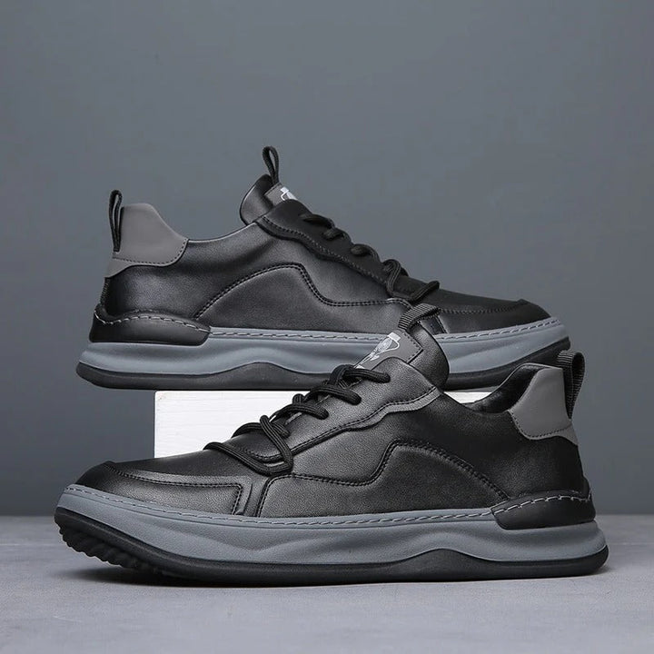 Mens Orthopedic Leather Shoes Casual Modern Sneakers