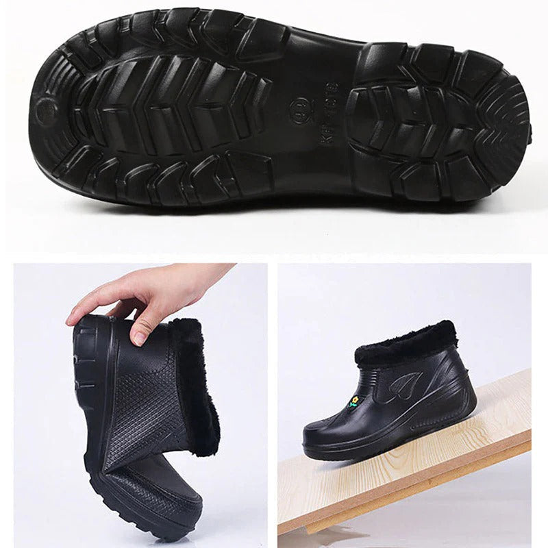 Womens Ankle Boots Waterproof Fur-Lined Winter