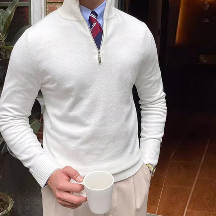 Mens Quarter Zip Jumper Modern Fit
