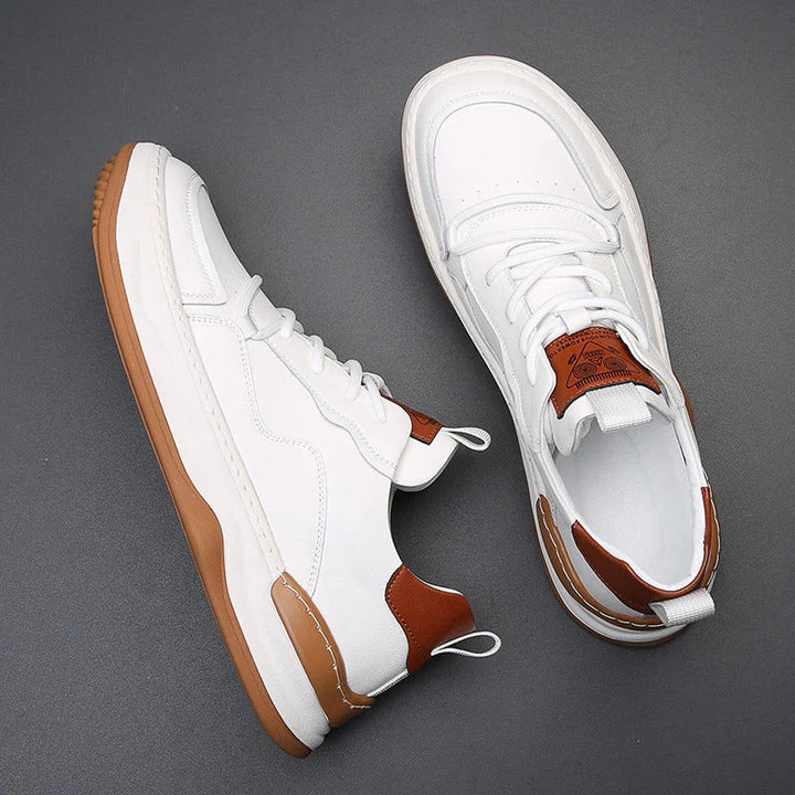 Mens Orthopedic Leather Shoes Casual Modern Sneakers
