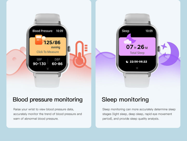 Unisex Smartwatch Heart Rate Monitor Sports Modes Slim Fit