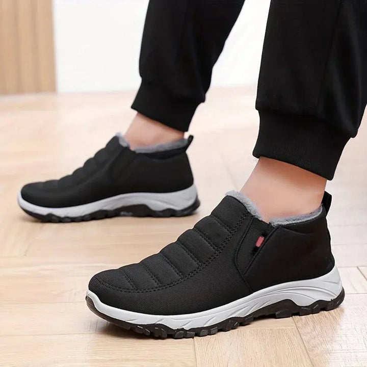 Unisex Insulated Slip-On Boots with Fur Lining - BritishMode