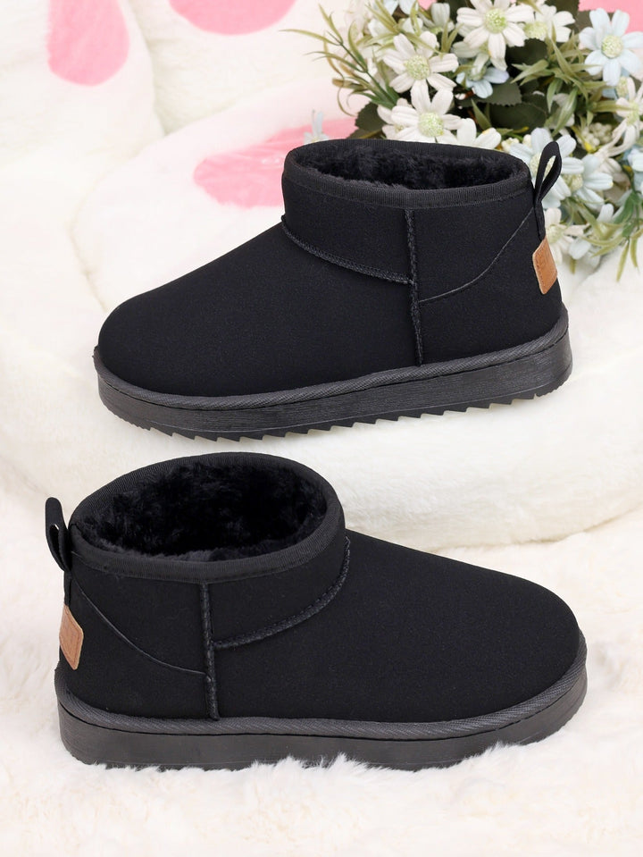 Womens Ankle Boots with Fur Lining Platform Comfortable Fit