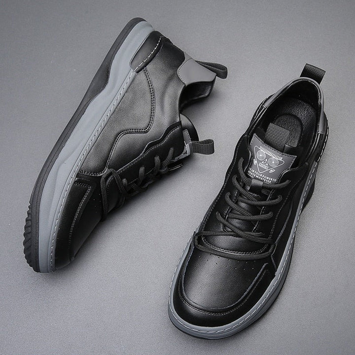 Mens Orthopedic Leather Shoes Casual Modern Sneakers