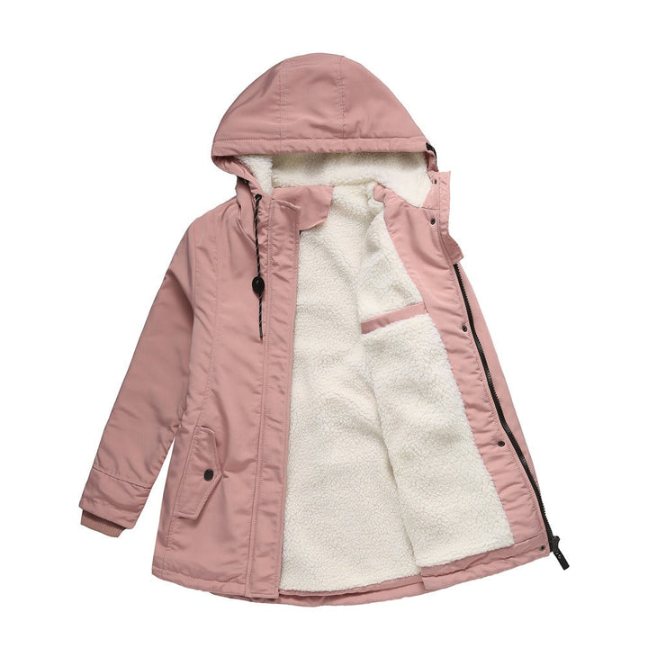 Womens Parka Jacket with Fleece Lining Warm Fit