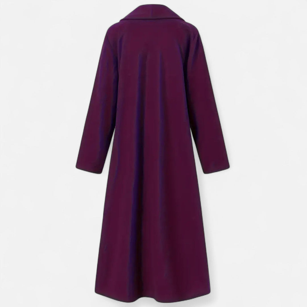 Womens Plus-Size Trench Coat Lightweight Lapel Long Fit