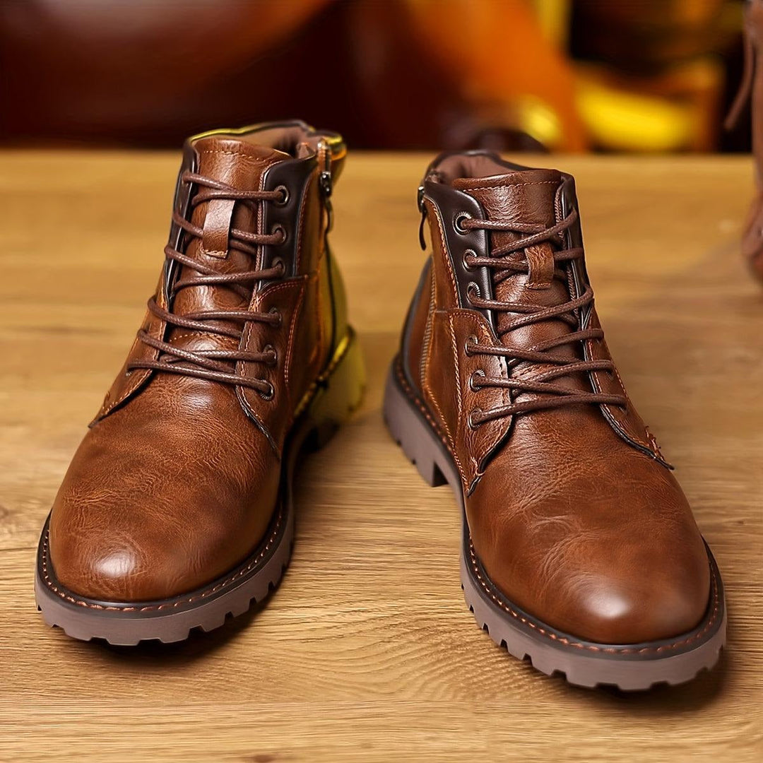 Unisex Outdoor Ankle Boots with Side Zipper Durable