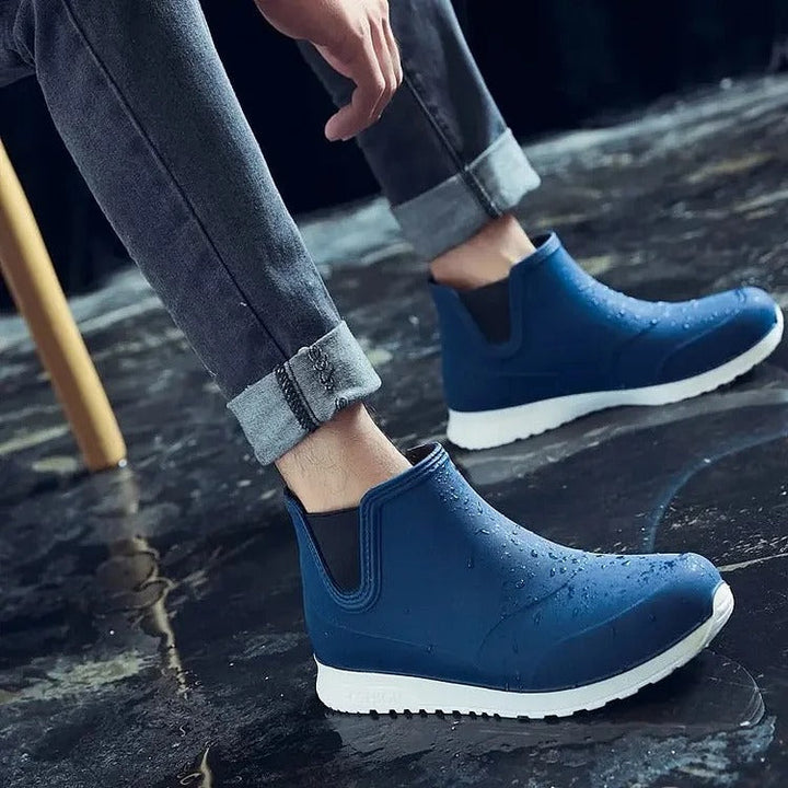 Unisex Waterproof Ankle Boots Slip-On