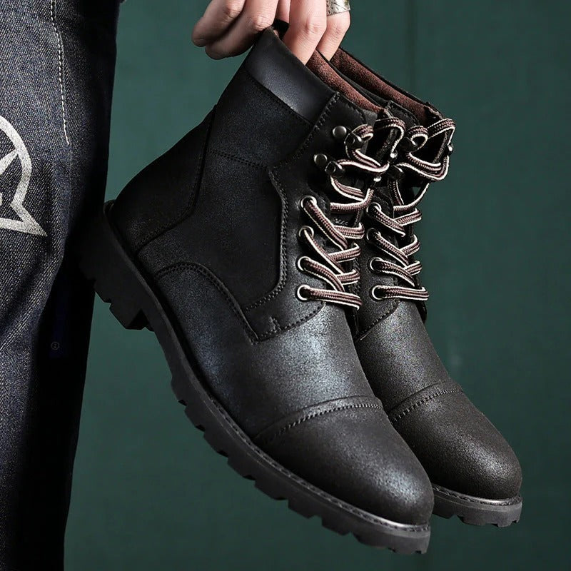 Mens Work Boots Durable Sole High Top