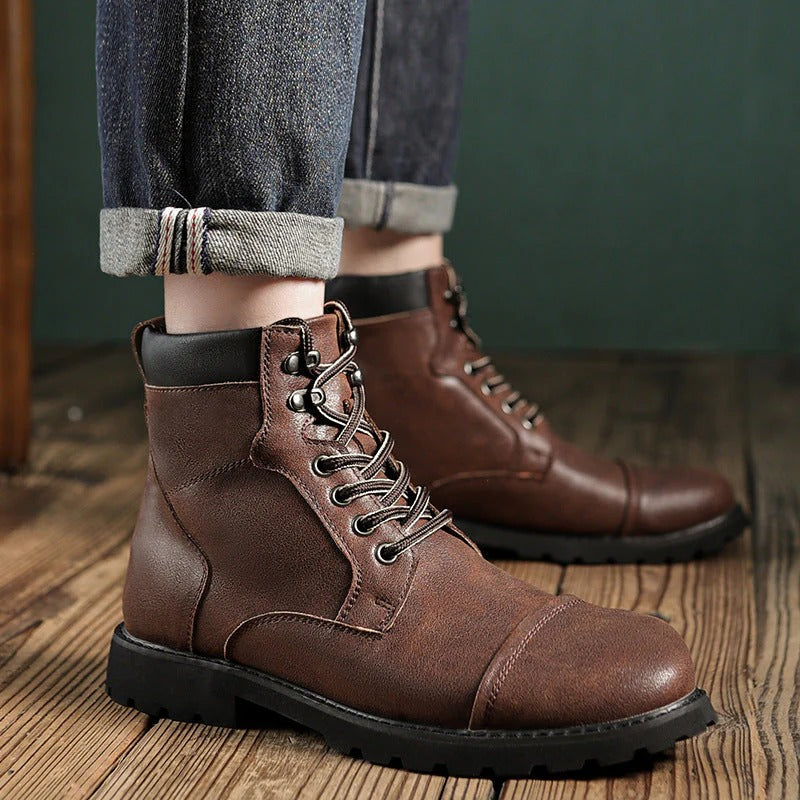 Mens Work Boots Durable Sole High Top - BritishMode