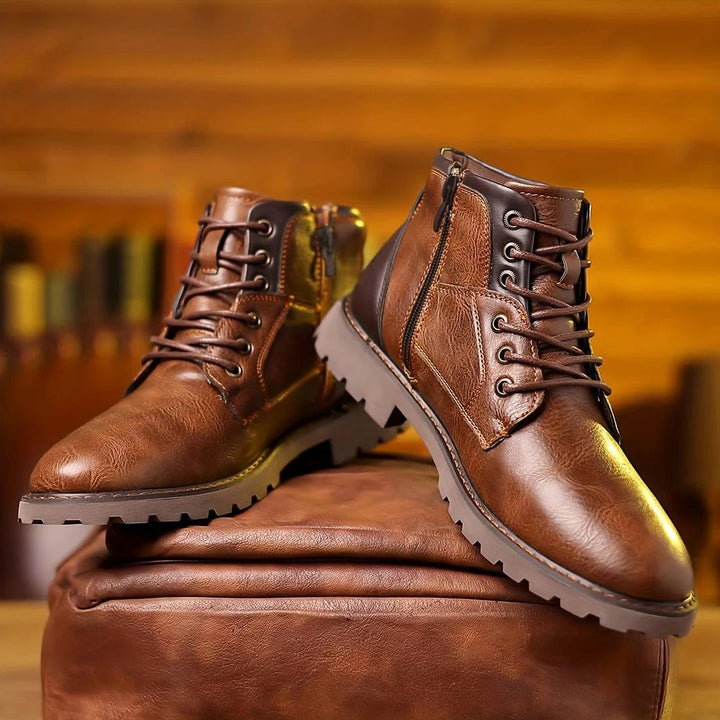 Unisex Outdoor Ankle Boots with Side Zipper Durable