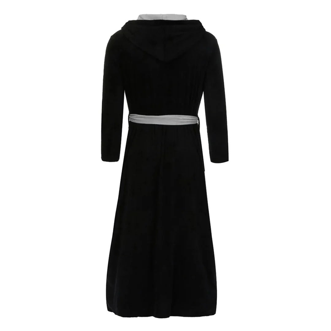 Mens Hooded Dressing Gown Comfortable Fit