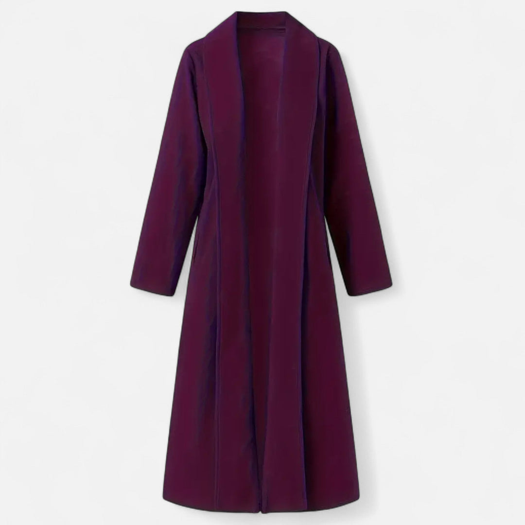 Womens Plus-Size Trench Coat Lightweight Lapel Long Fit