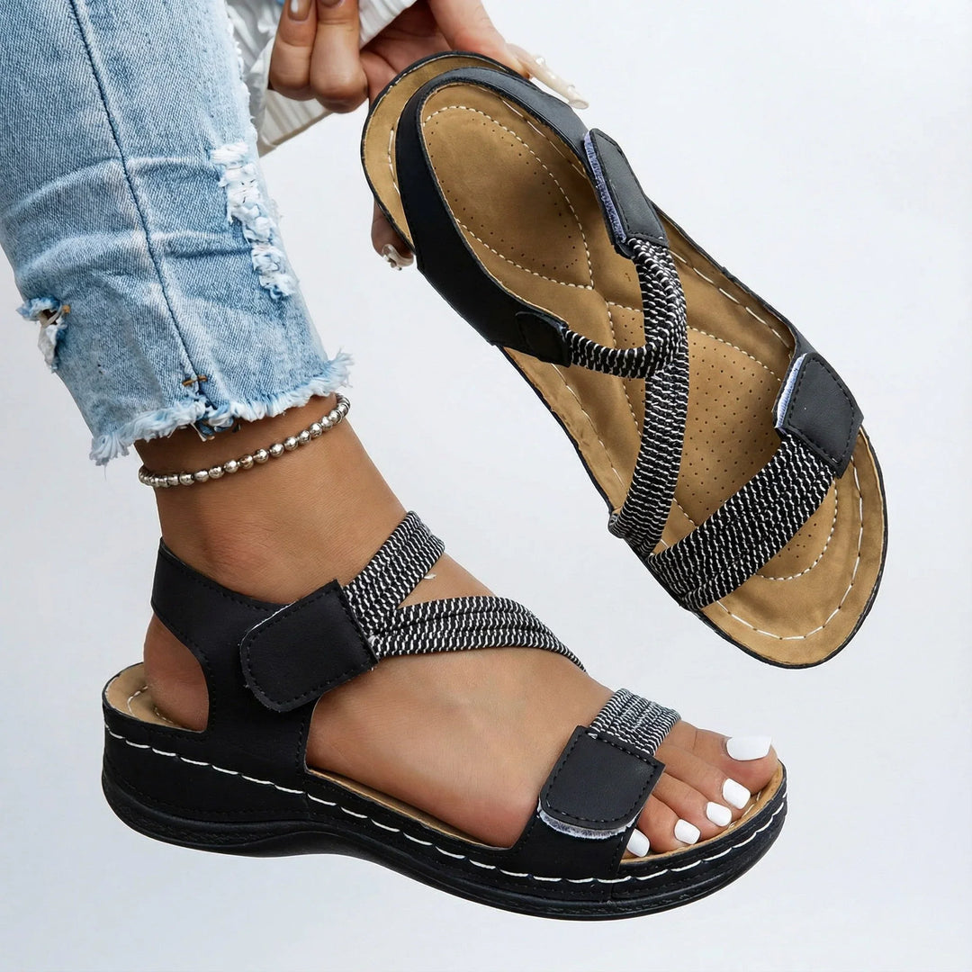 Womens Orthopaedic Comfort Sandals with Ankle Strap