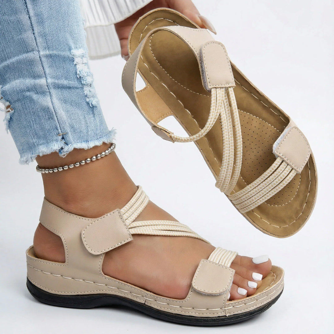 Womens Orthopaedic Comfort Sandals with Ankle Strap