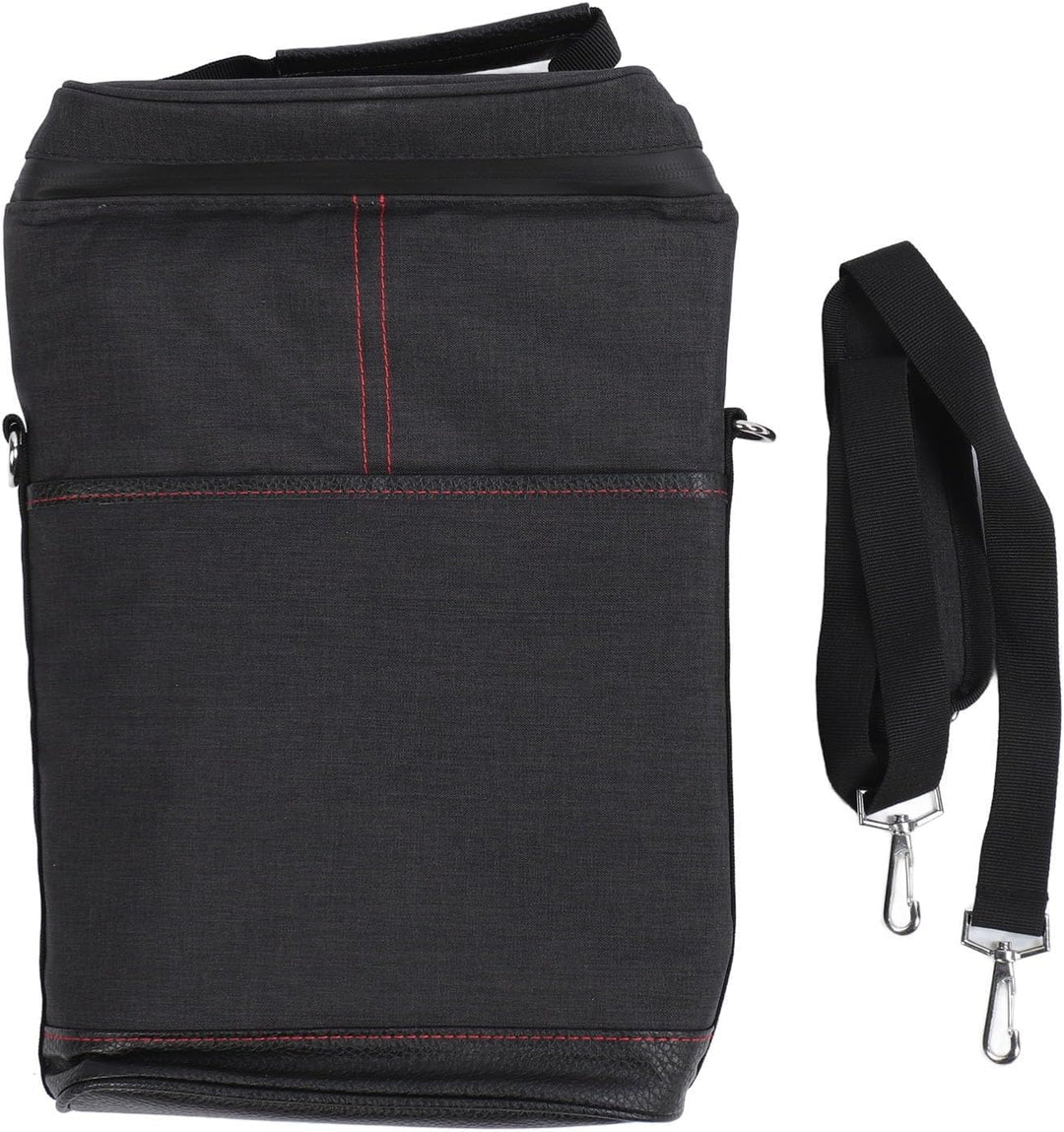 Insulated Wine Cooler Tote Bag Adjustable Strap for Two Bottles