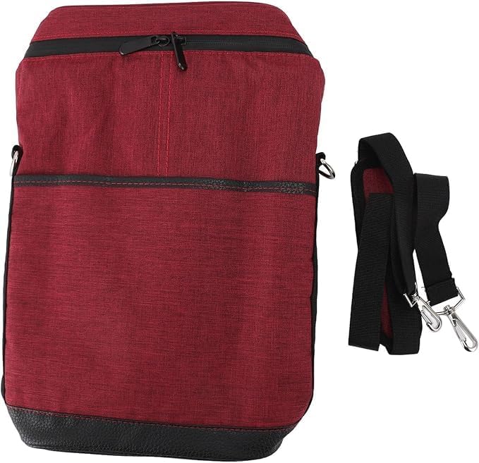 Insulated Wine Cooler Tote Bag Adjustable Strap for Two Bottles