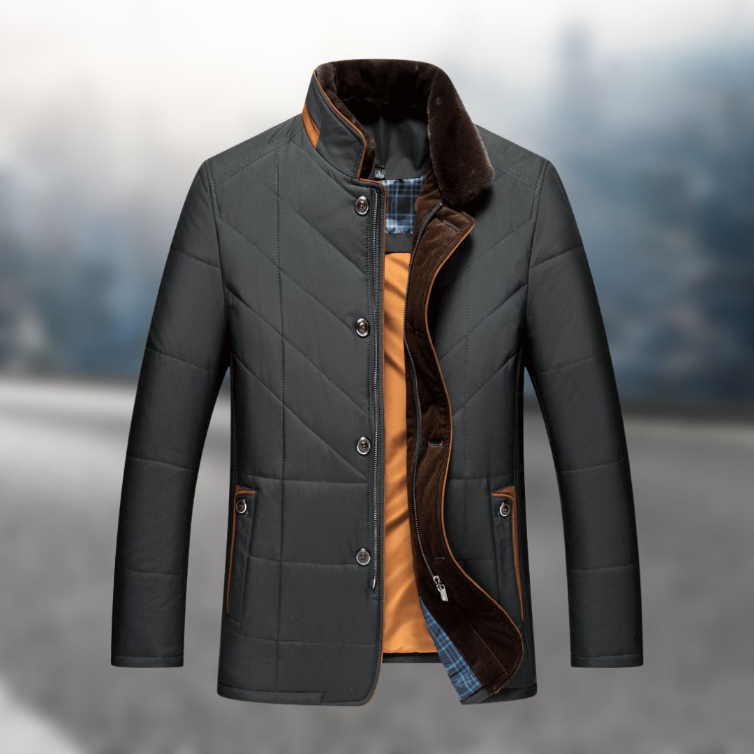 Mens Padded Fleece Jacket Classic Fit - BritishMode