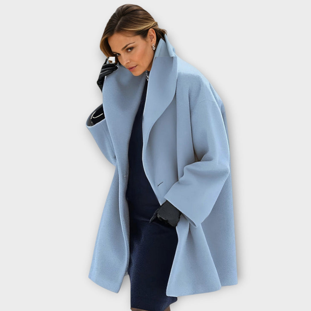 Womens Oversized Wrap Coat Relaxed Fit
